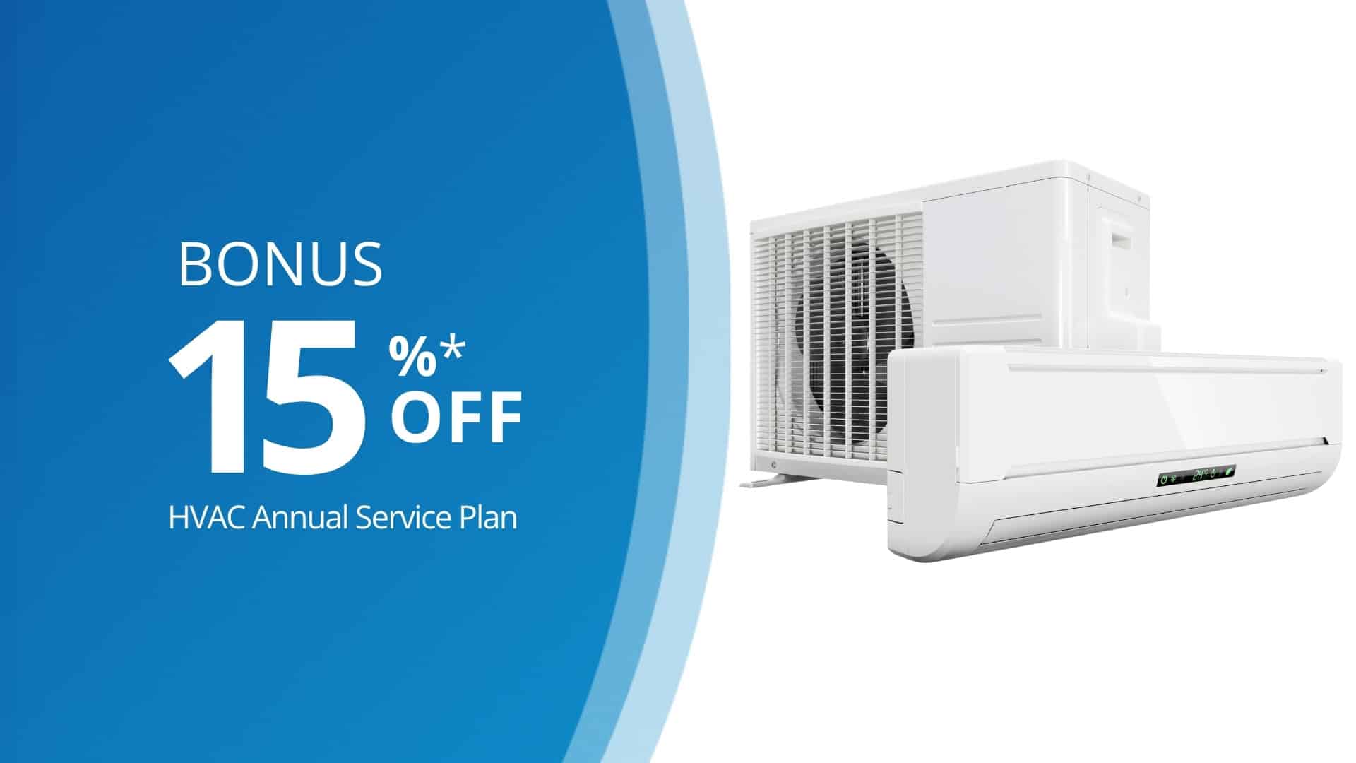 McDougall Energy offer - Save 15% on an annual HVAC service plan.