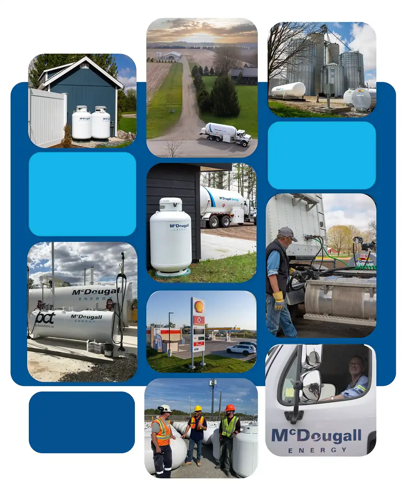 Refueling tanks and fuel delivery services at McDougall Energy, a trusted propane and fuel provider.