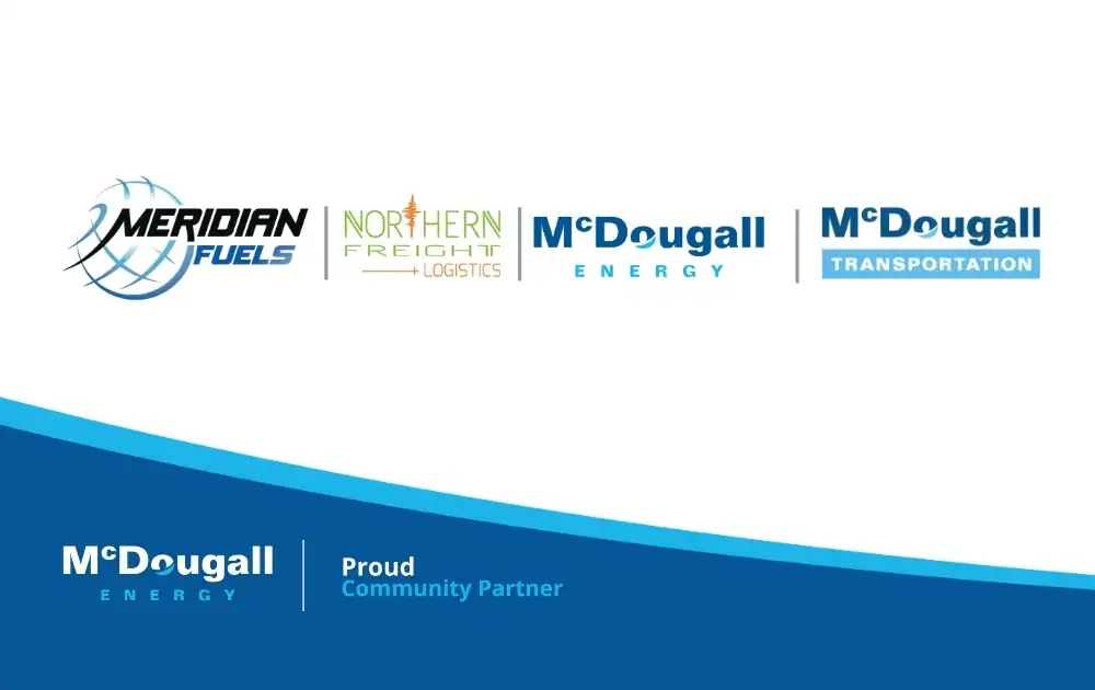 McDougall Energy, Meridian Fuels, Northern Freight & Logistics logos.