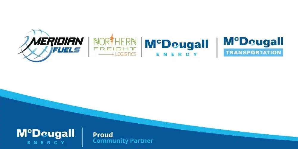 McDougall Energy, Meridian Fuels, Northern Freight & Logistics logos.